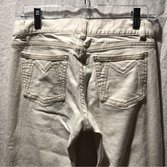 Marc Jacobs off white denim flare leg stretch white jean size 2 - Picture 5 of 9